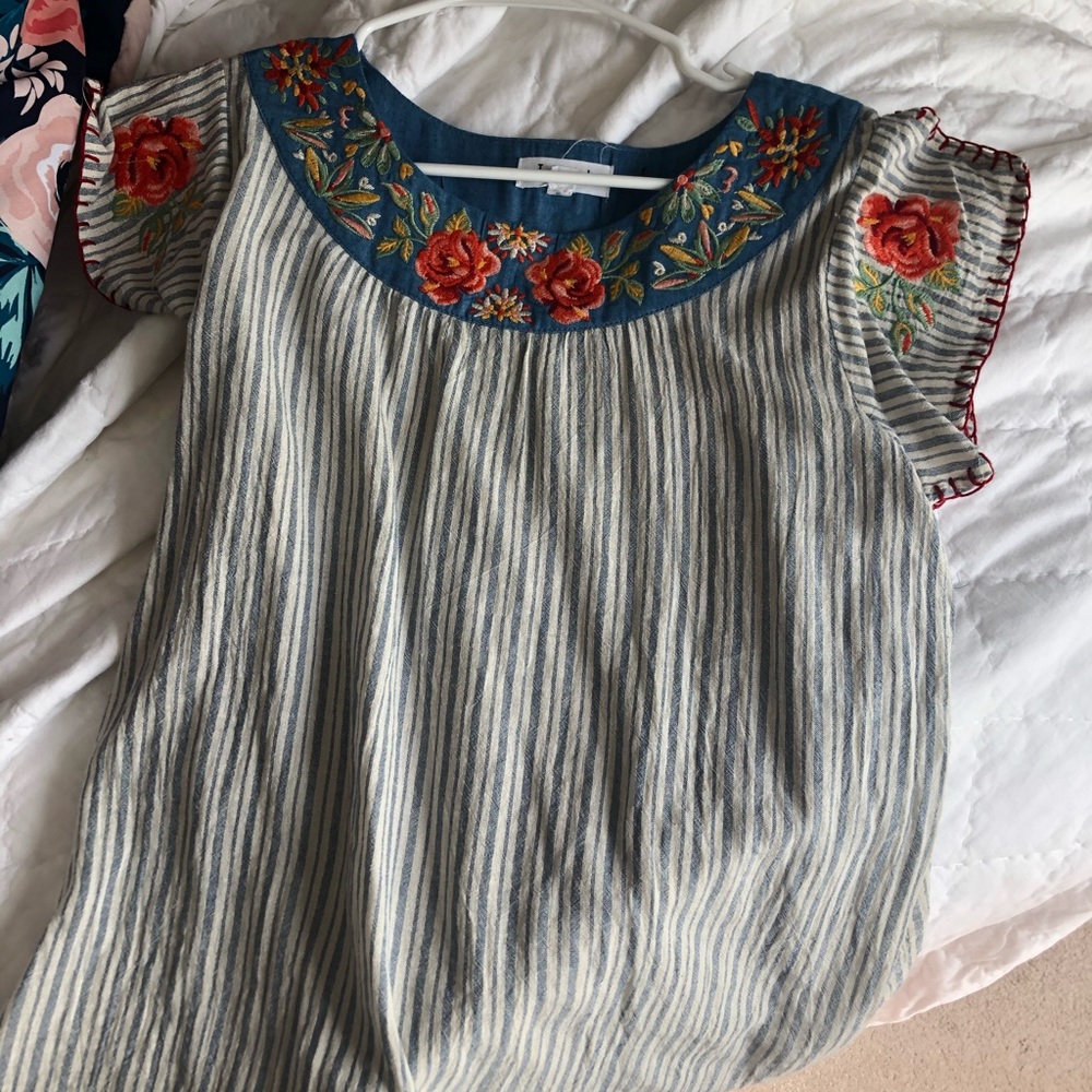 Boutique floral embellished top